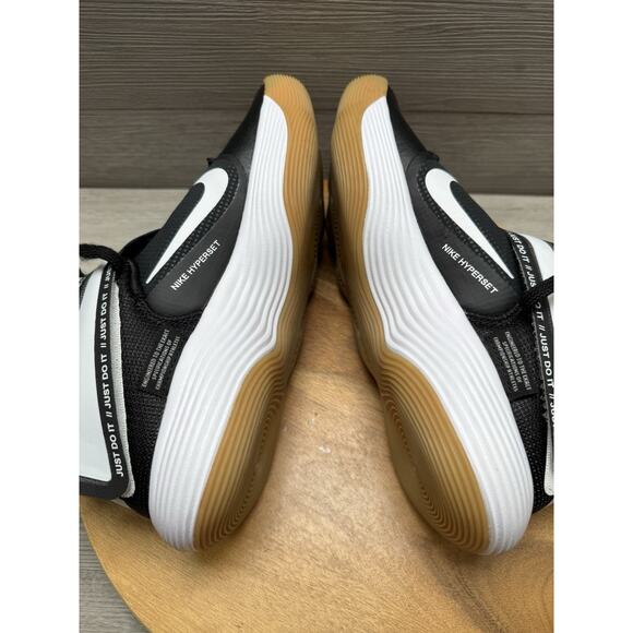 Nike React Hyperset Black White Gum Light Brown Volleyball Shoes Men’s 7 - Picture 7 of 9
